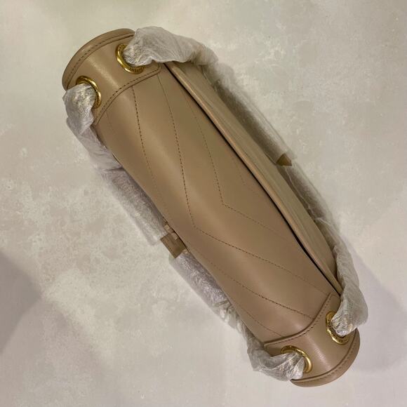 NWT SAINT LAURENT Monogram Medium Niki Shoulder Bag Dark Beige - Picture 9 of 16